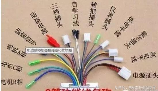 史上最全的电动车控制器接线图线路图和接线方法