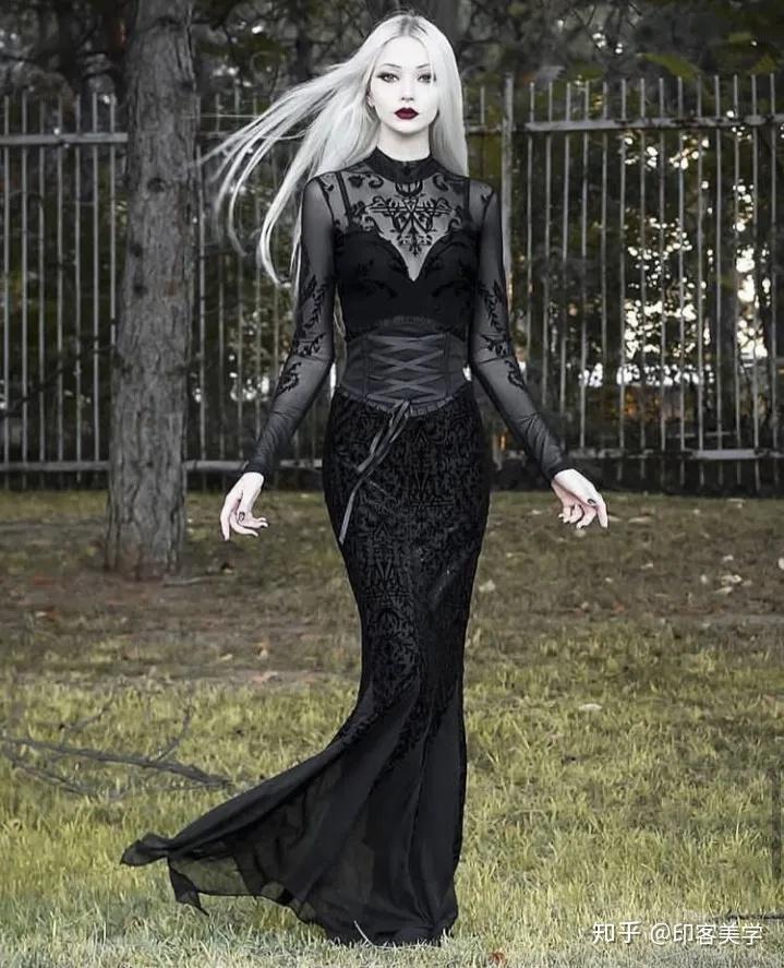 黑色系优雅19世纪的欧洲丧服时尚