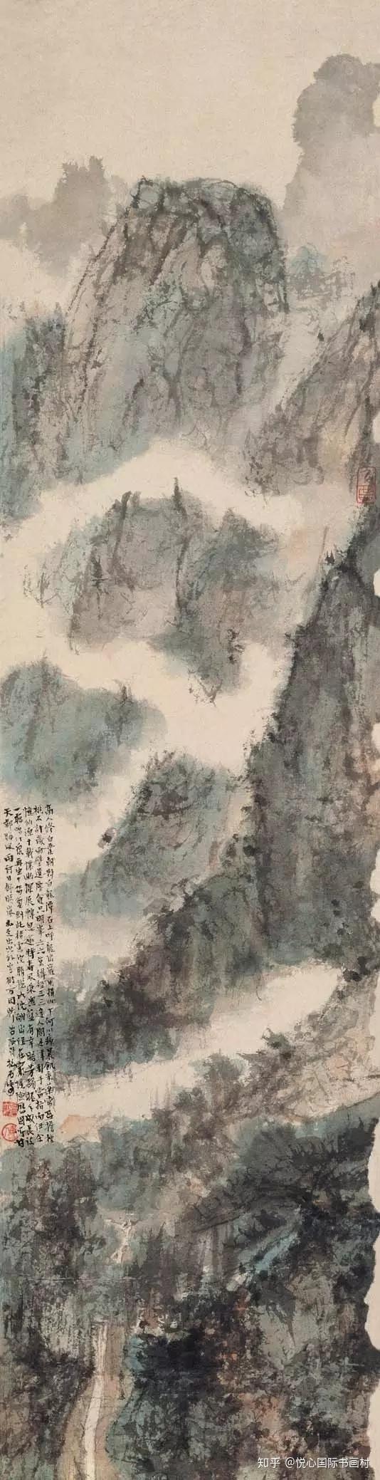 悦心赏析】傅抱石：中国画画山不画云，画岸不画水- 知乎