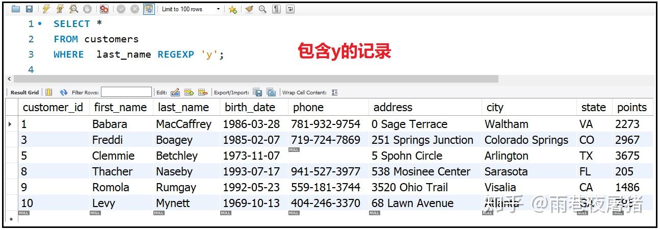 SQL学习笔记 -- REGEXP - 知乎