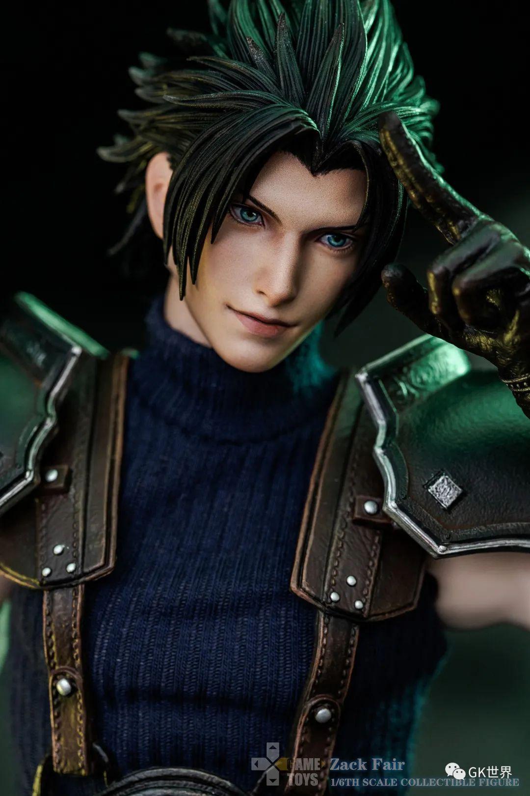 gametoysff7扎克斯双头雕可双摆完美再现1st战士的帅气英姿