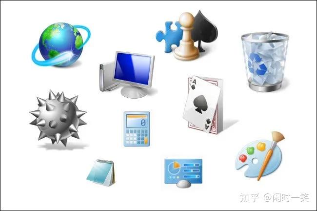 Windows 图标的视觉历史:从 Windows 1 到 11 - 知乎