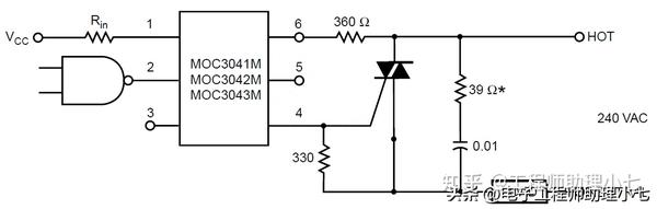MOC3041芯片引脚图+MOC3041光耦工作原理，几分钟带你搞定MOC3041 - 知乎
