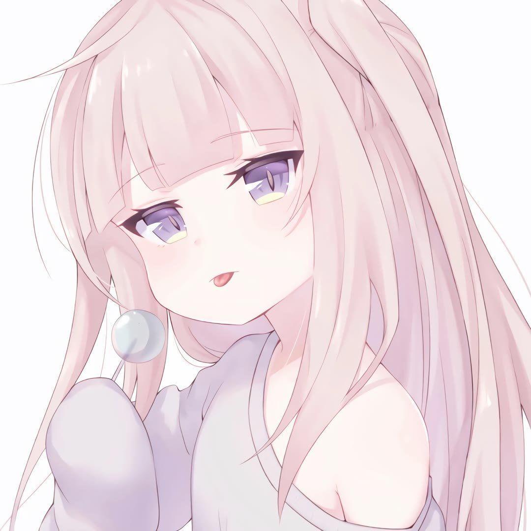 招桃花粉色系动漫温柔女生头像超可爱