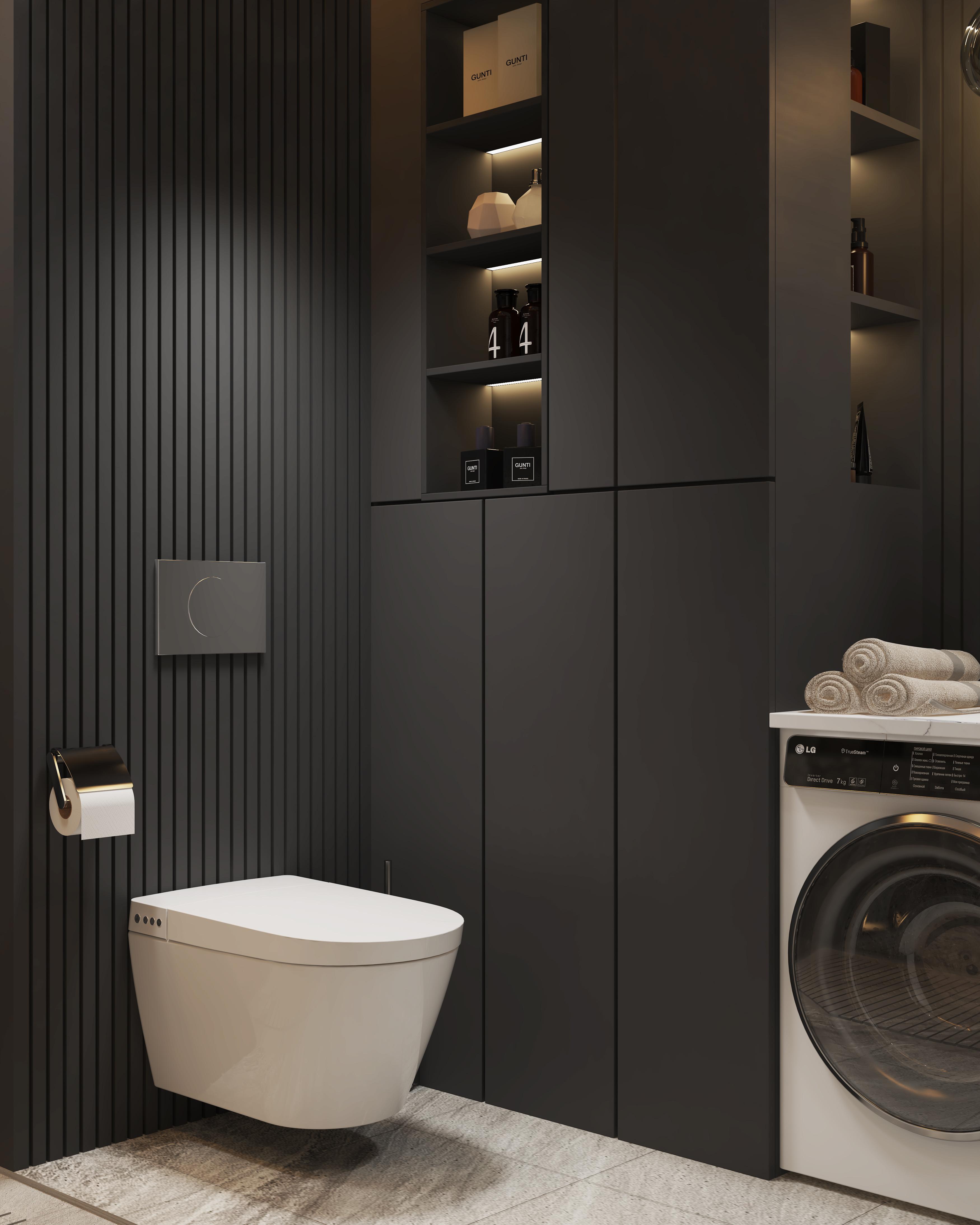 学会这3种壁挂马桶砌墙设计丨浴室美上天