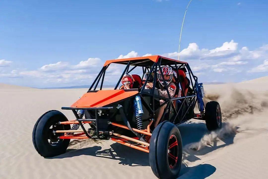 跑男团下一站去白沙山景区滑沙骑行冲浪尽享沙漠独特体验