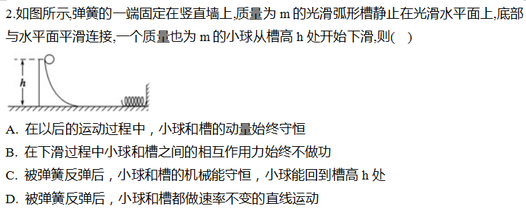 高中物理动量守恒的条件