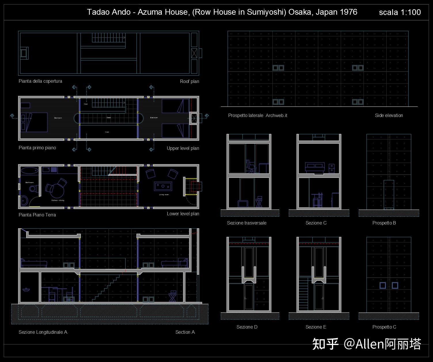  TadaoAndo Azuma House CAD SU 