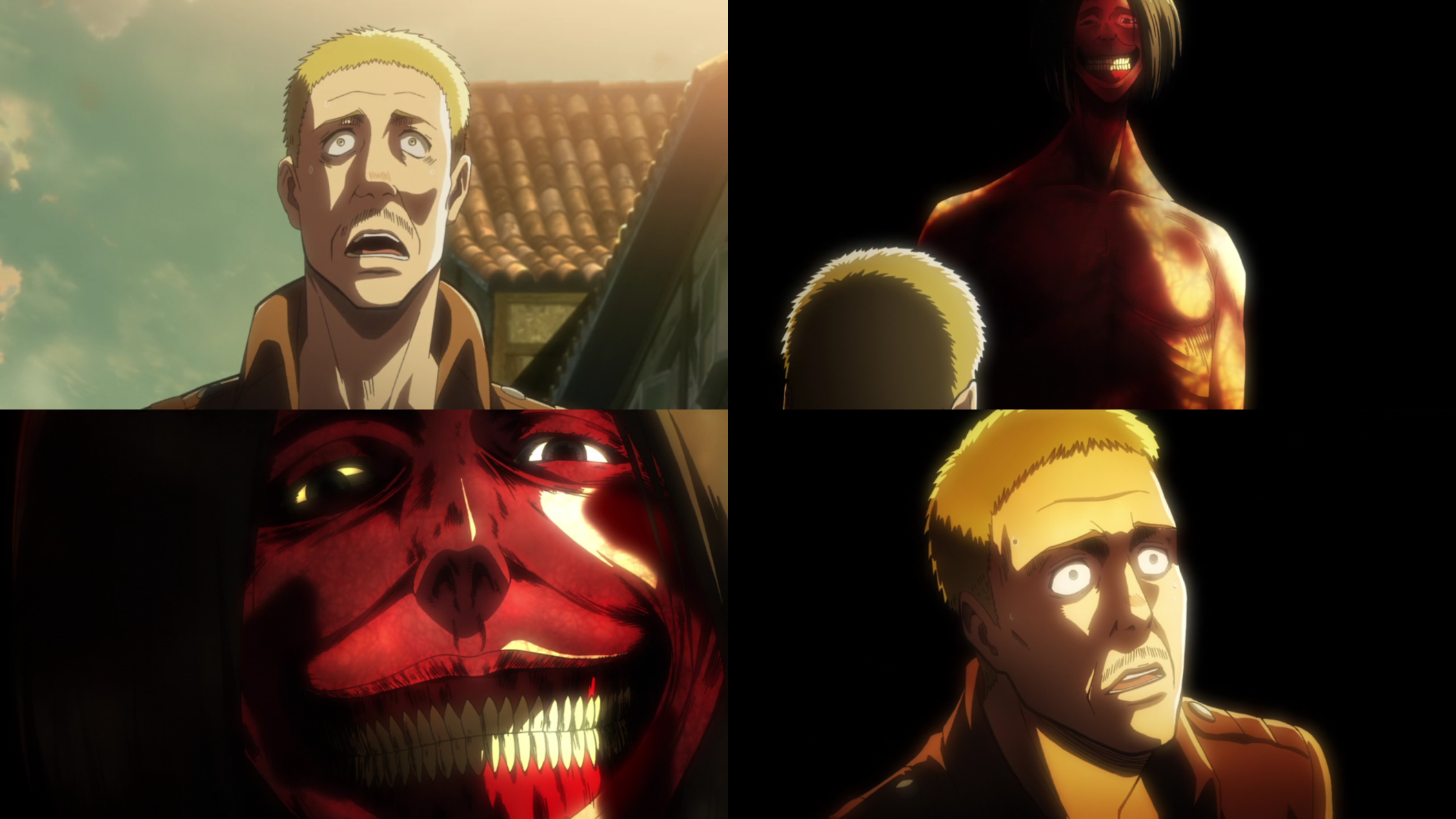 汉尼斯看到巨人就怂了.