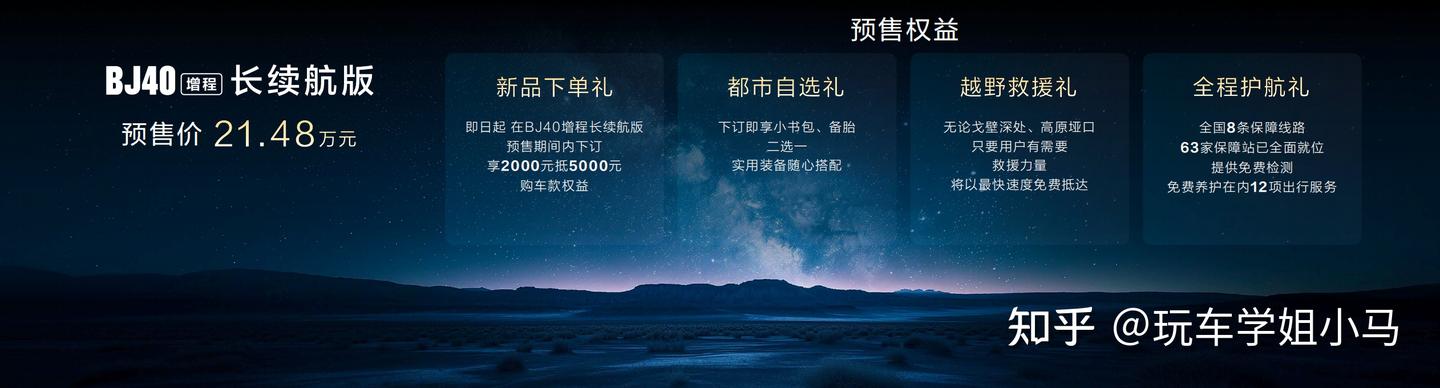经典之上再启新程!BJ40增程长续航版预售价21.48万元!
