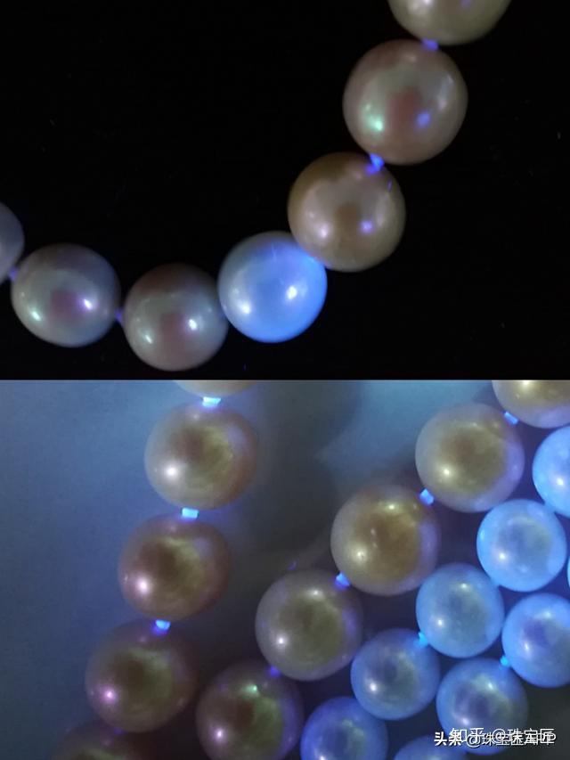 脖子上戴着荧光剂你的珍珠化妆了么