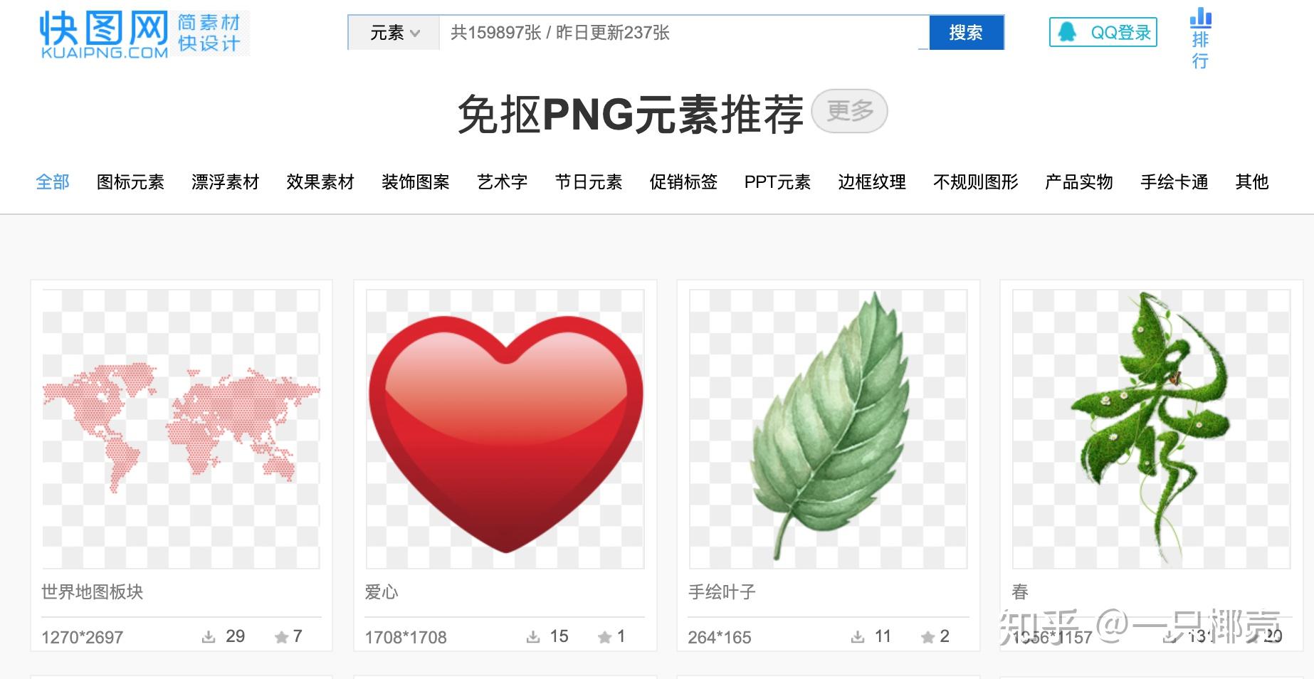 全网最全的23个免费无背景PNG素材网站汇总，让你有用不完的资源！！