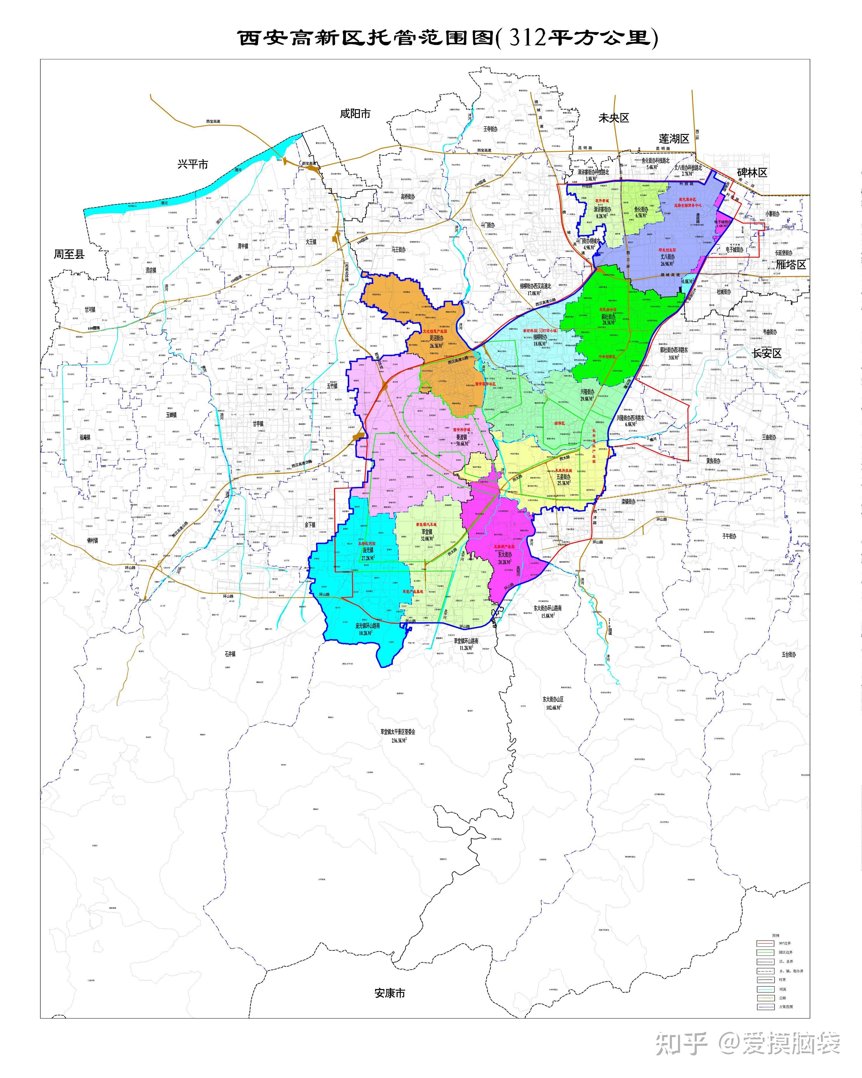 西安高新区地图 全图图片