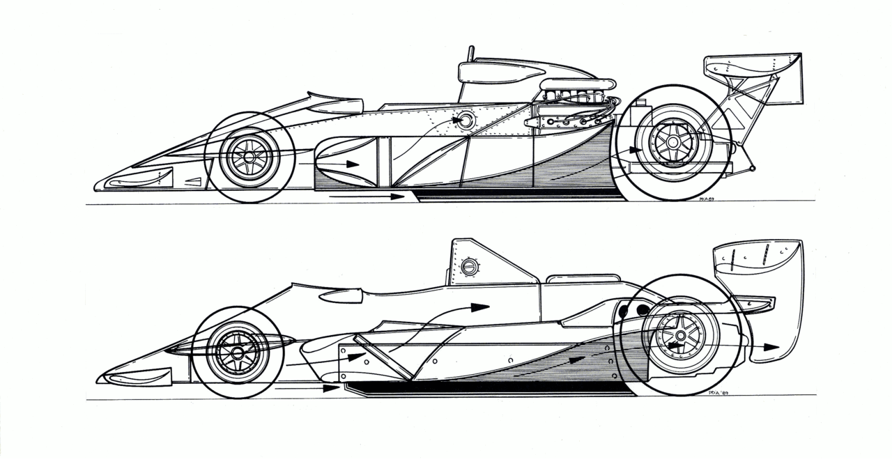 f1赛车素描画图片