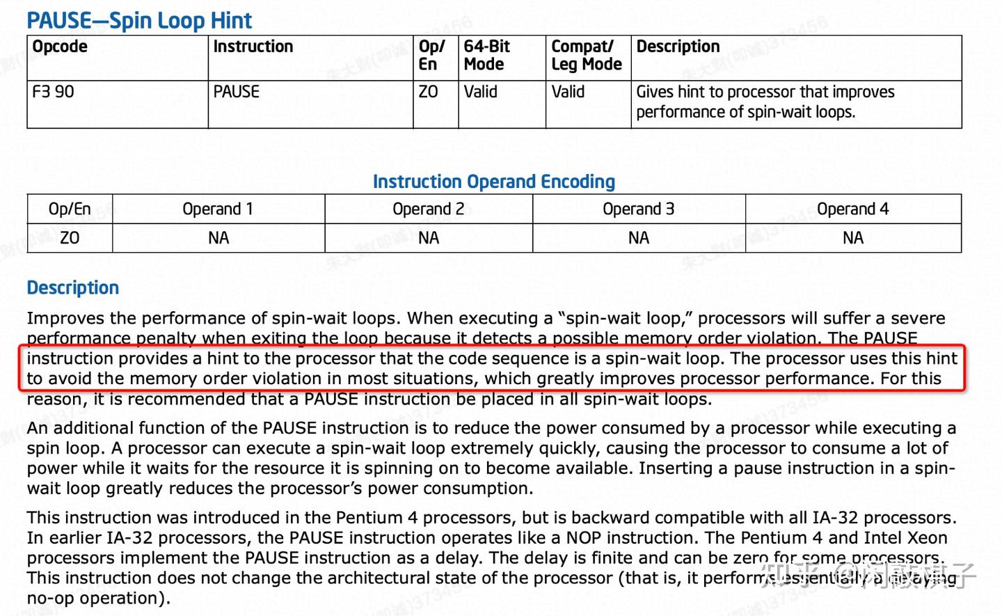 intel PAUSE指令功效分析 - 知乎