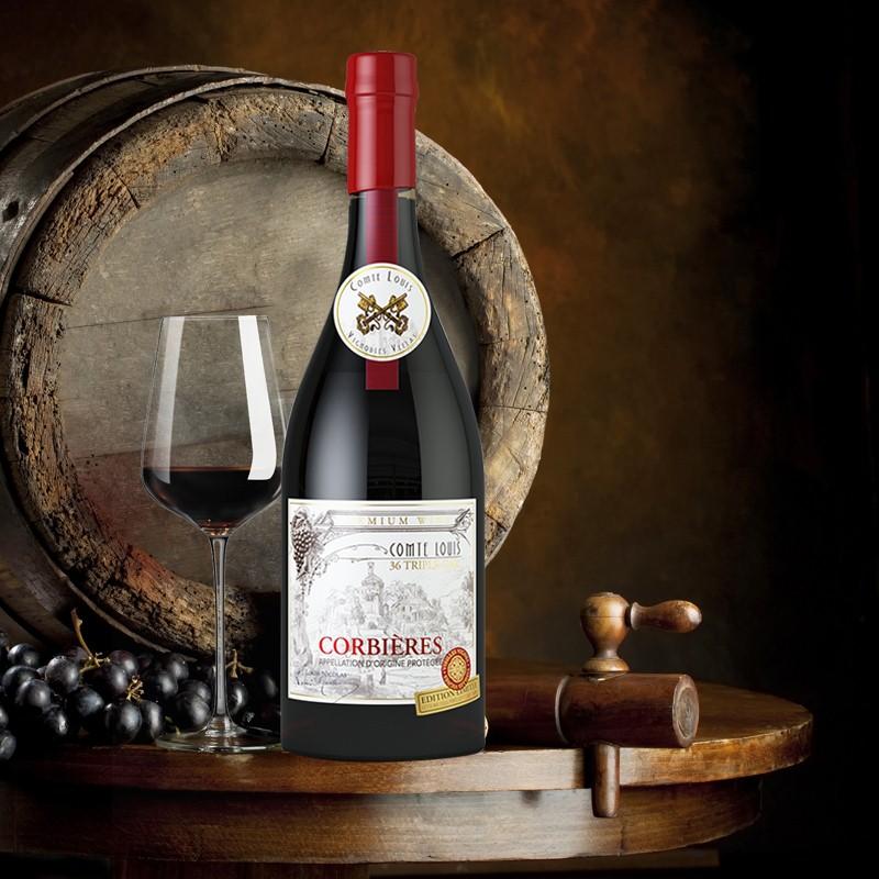 重磅在国内也能享受到法国总统国宴用酒路易伯爵干红