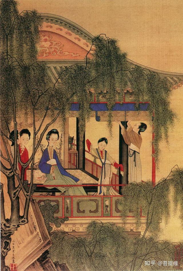 清代宫廷画家焦秉贞仕女图值得欣赏