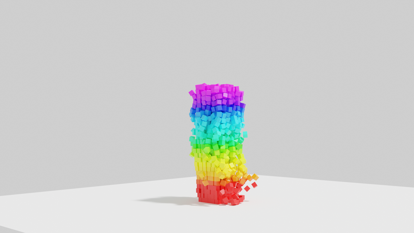 Blender 1 物理模拟篇 用python脚本对成群方块进行刚体物理模拟 知乎 Blender 1 物理模拟篇 用python脚本对成群方块进行刚体物理模拟 知乎
