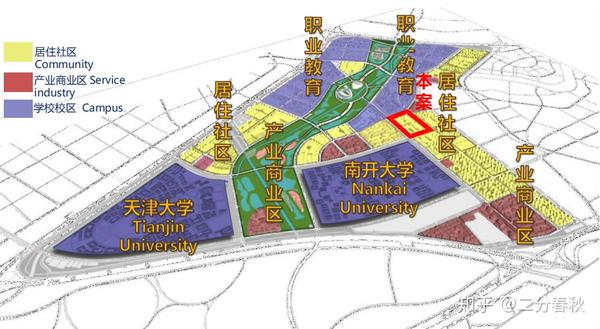 天津海河教育园区地图图片