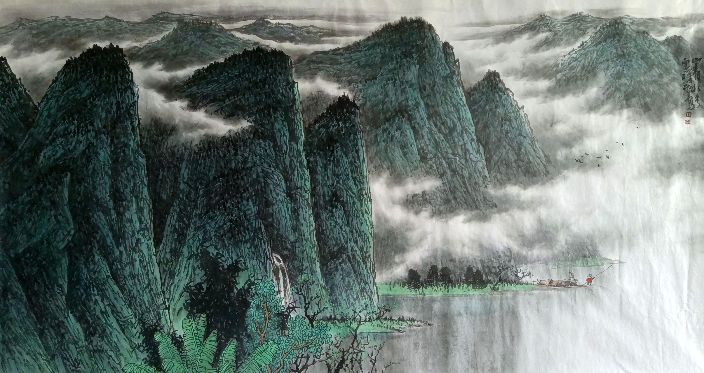 天地存大美王敬生山水画作品赏析之一