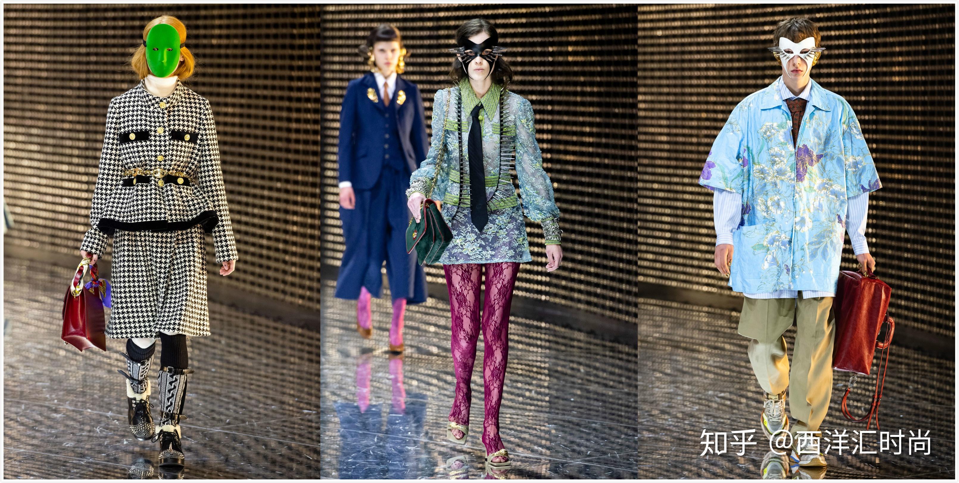 gucci2019秋冬秀场的极端主义用多重面具演绎恶魔狂舞与宗教救赎