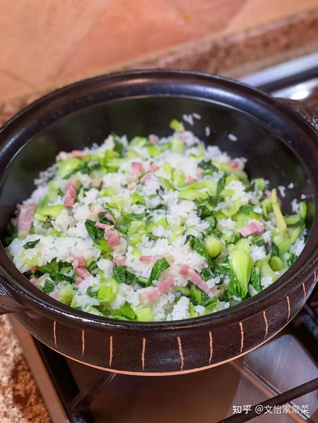 咸肉菜饭的做法电饭煲图片