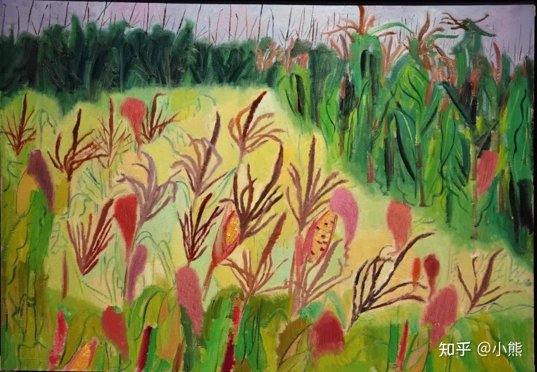 王克举油画：高梁、棉花和芦苇 - 知乎