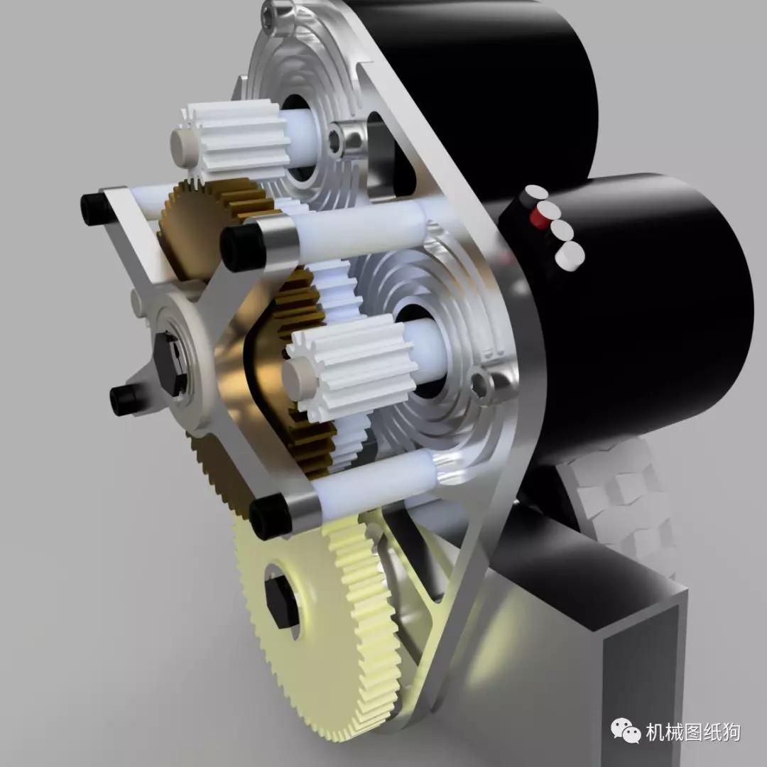 差减变速器3neo单速变速箱3d图纸step格式