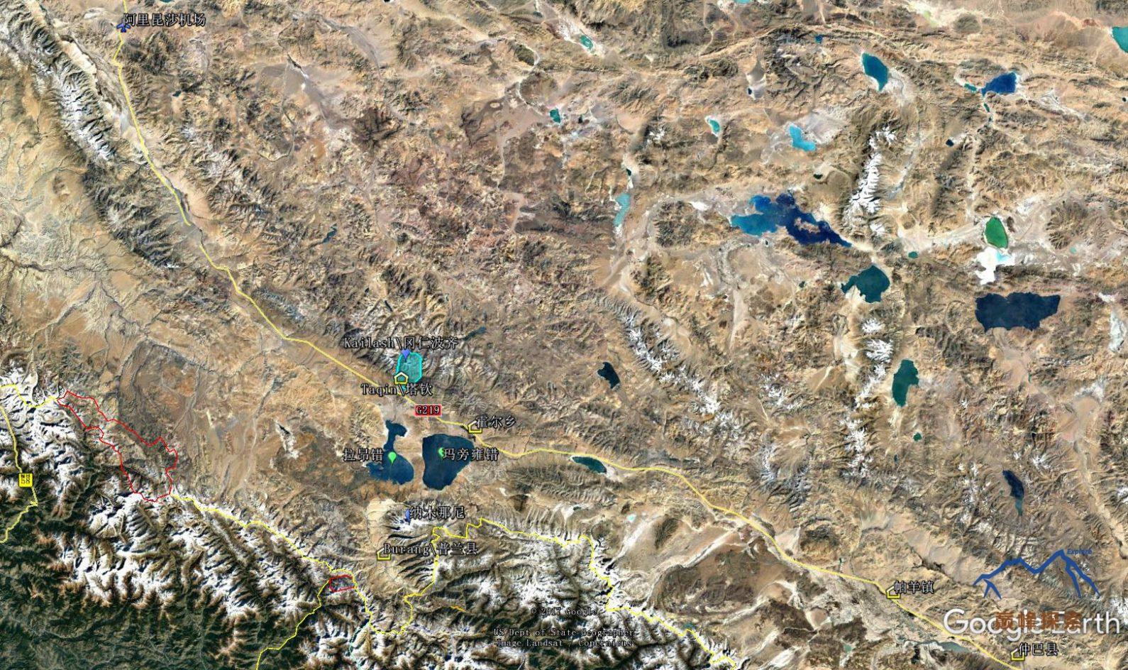 冈底斯山脉位置图片