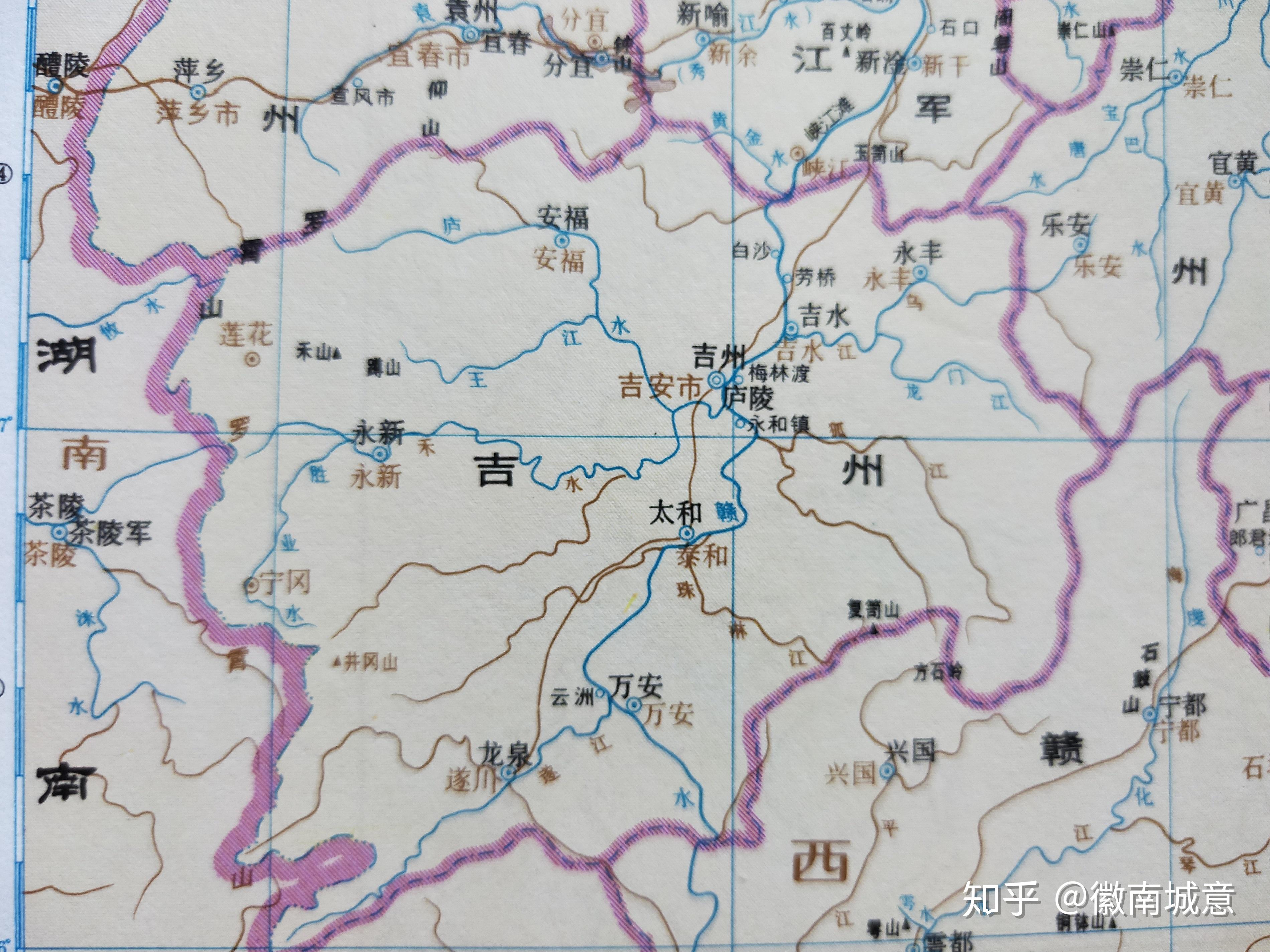 古地名演变江西吉安古地名及区划演变过程