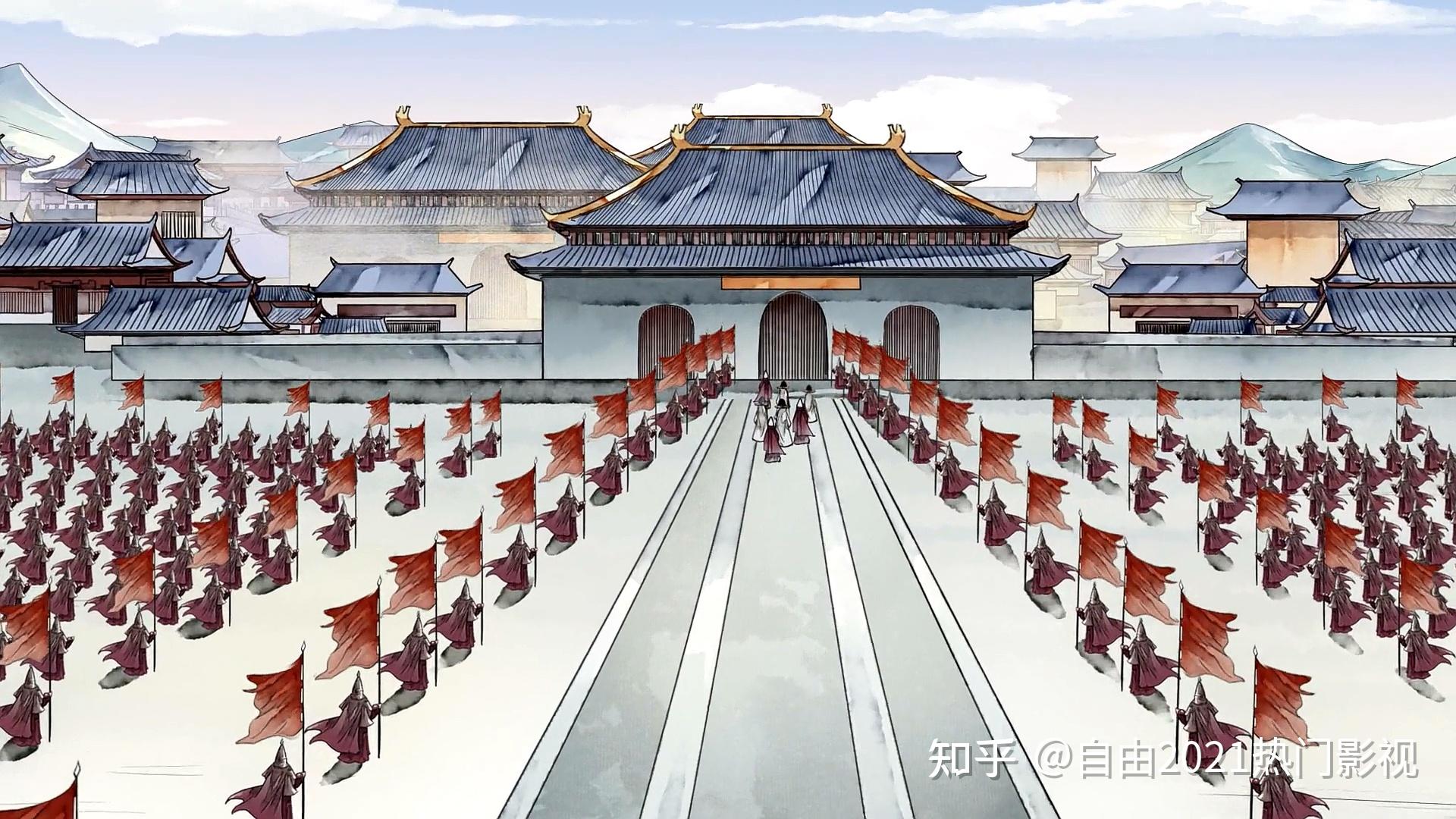 盛世大唐愿华夏永胜不衰水彩插画版