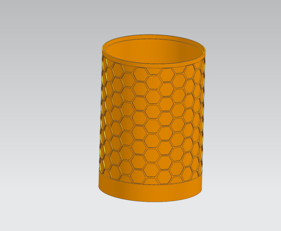 吾思教育ug创意笔筒建模思路分享