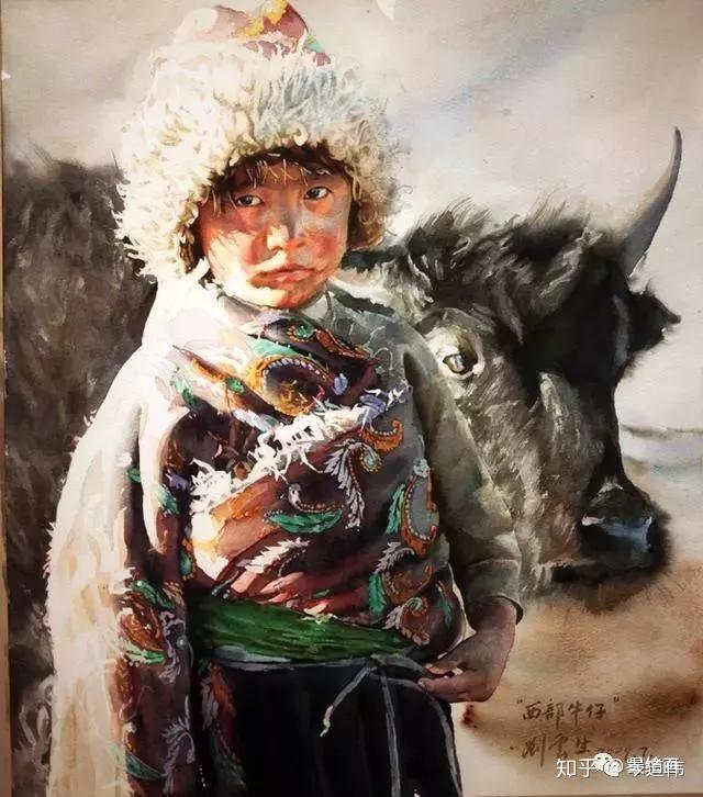 西藏人物| 画家刘云生水彩 67 - 知乎