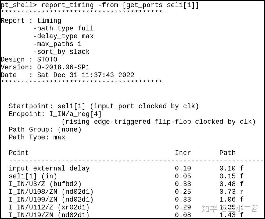 Primetime timing report unconstrained paths 