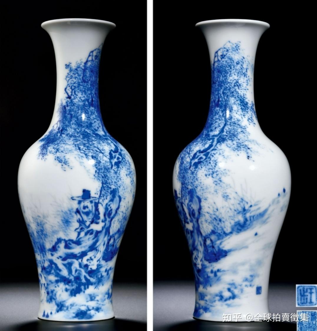 清早期青料描金笔洗小盘底款有闲居监制 趣淘宝(38)：东奔200公里就为一枚微型建国瓷