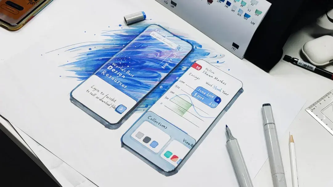 工业视传交互设计考研78月手绘理论集训回顾