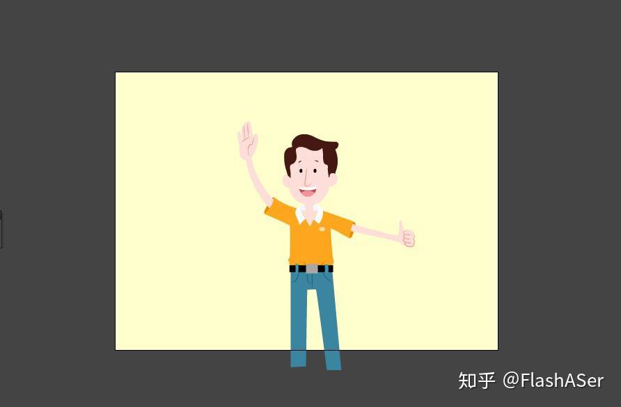 Animate如何制作人物挥手的动画效果 - 知乎
