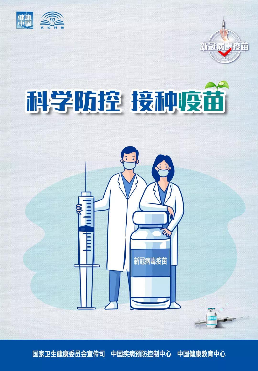 转扩新冠病毒疫苗接种海报来了新型冠状病毒科普知识