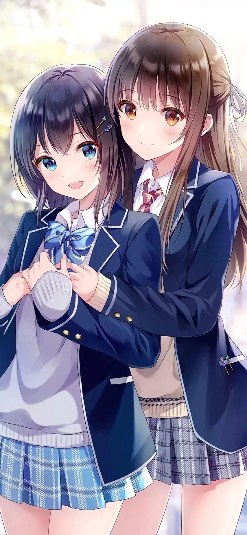 二次元可爱美少女手机壁纸