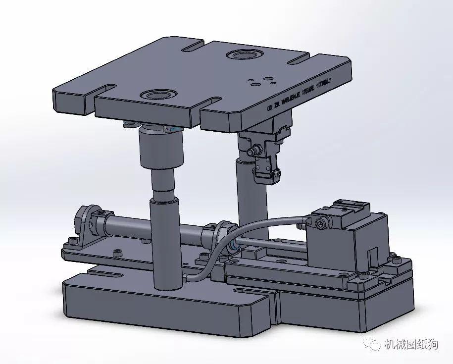 工程机械非标设计之气动夹具模型图纸solidworks设计