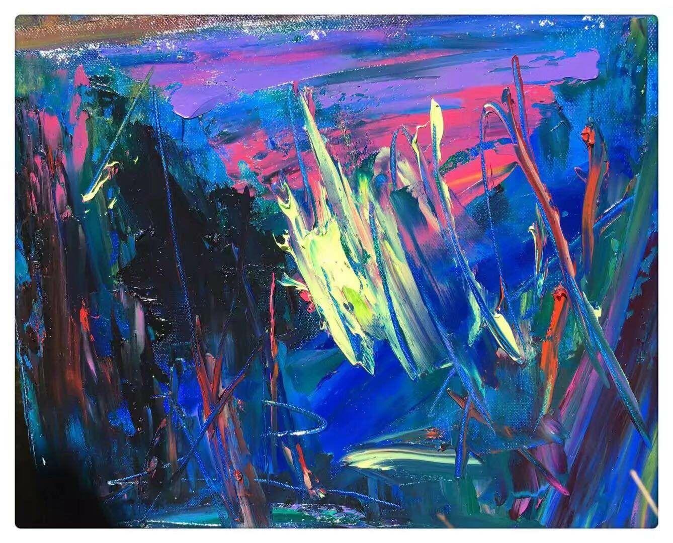 狂放不羁的色线里包含了画面的节奏和韵律,感性的情绪还需理性的知识