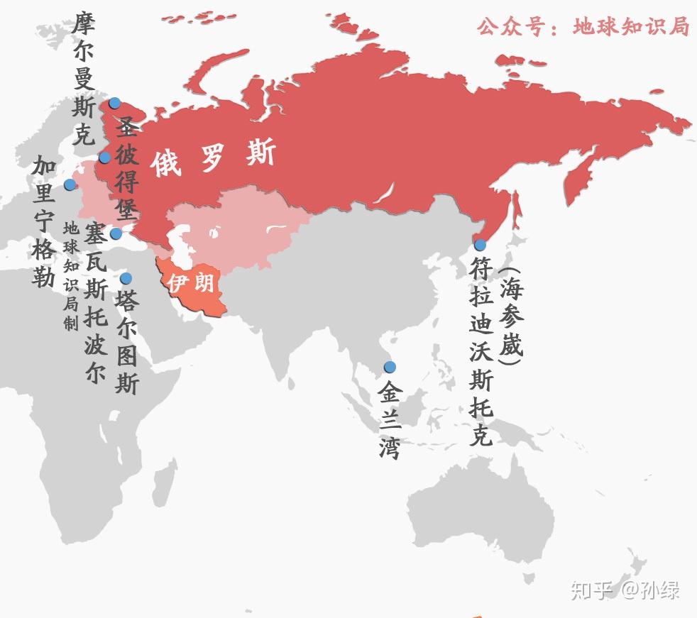 俄羅斯雖然在歷史擴張中爭得了眾多出海口不過從第一任沙皇彼得一世