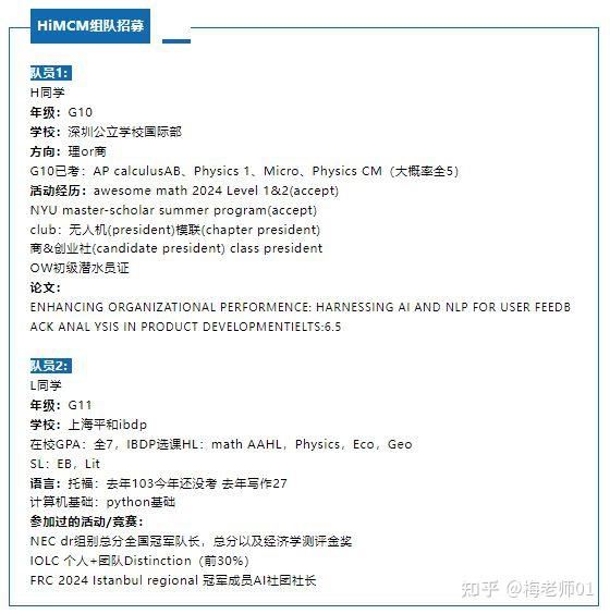 HiMCM竞赛什么时候截止报名?HiMCM竞赛怎么拿O奖? - 知乎