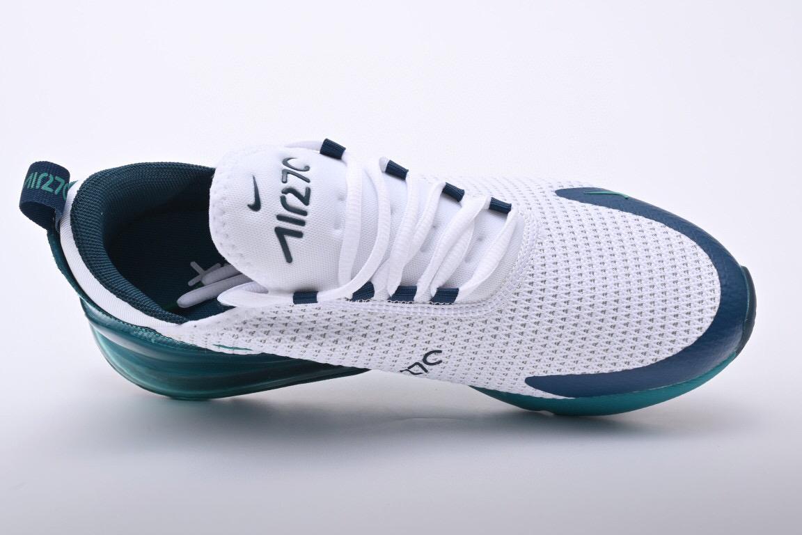 耐克nike air max 270 白绿3m反光满天星后掌气垫运动慢跑鞋aq9164