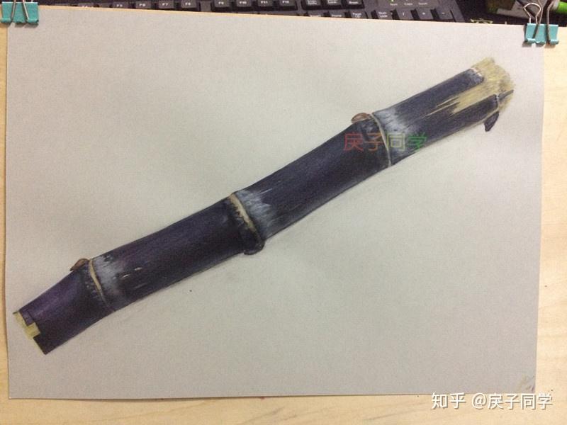 彩铅马克笔3d超写实绘画甘蔗美食类 - 知乎