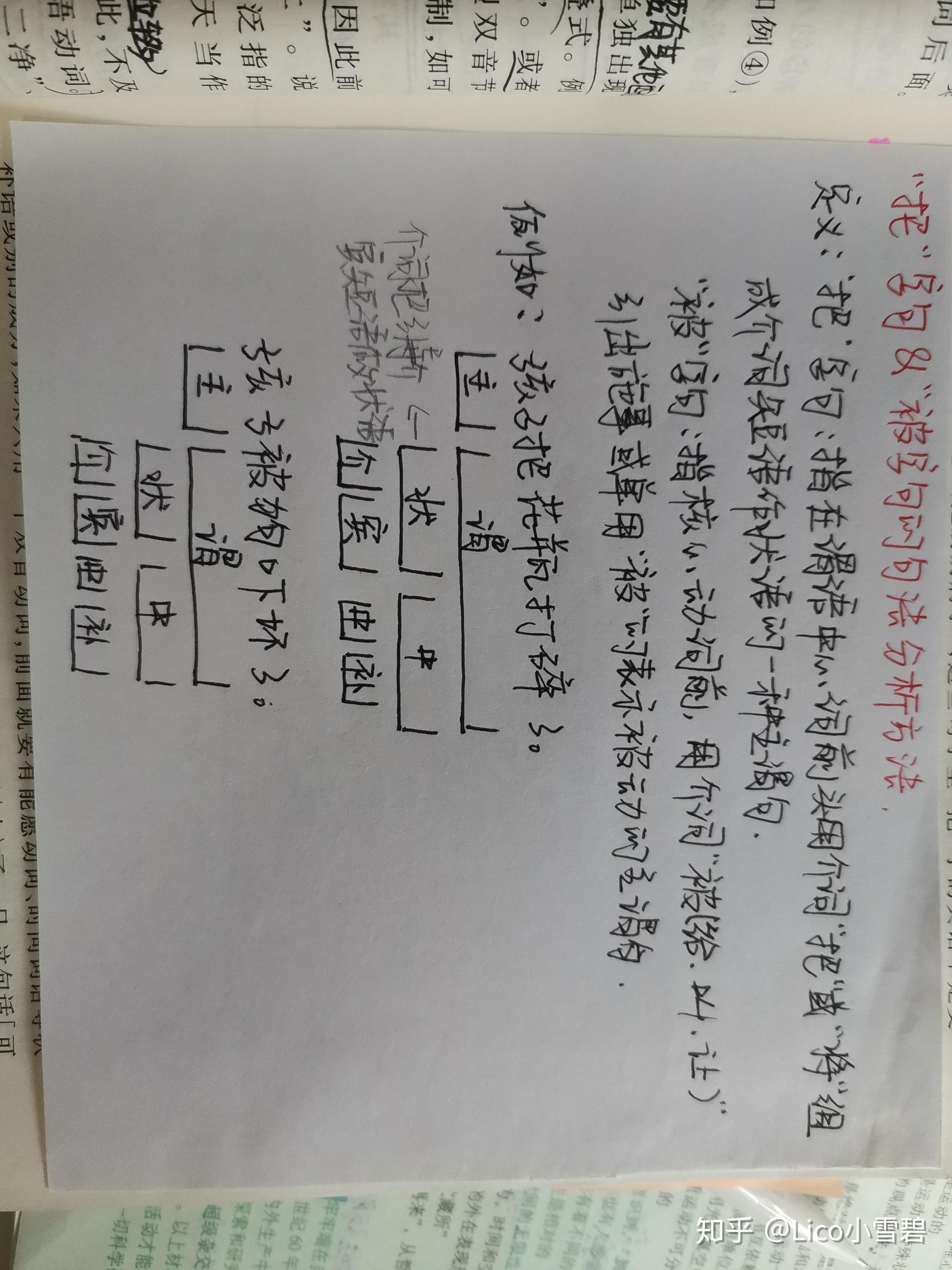 现代汉语 “把”字句和“被”字句的句法分析方法 知乎