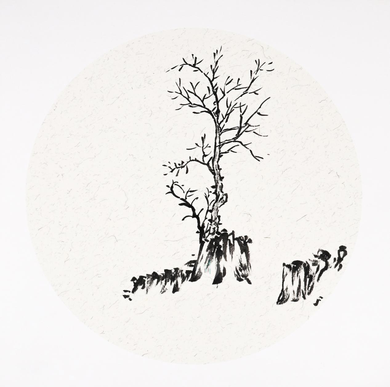 国画写意教程雪景