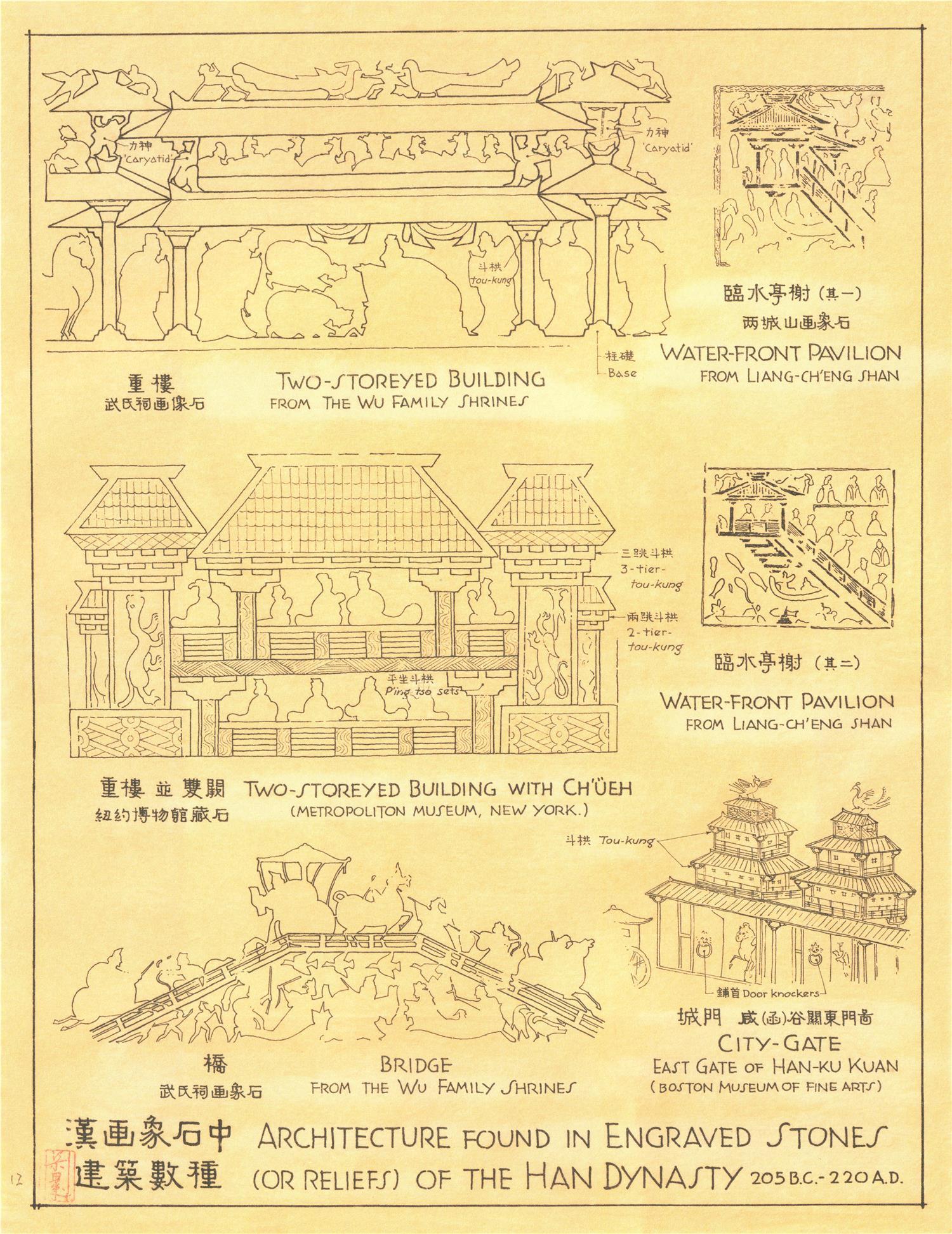 梁思成手绘之美-中国古建筑图稿集 - 知乎