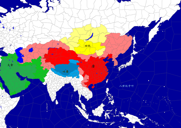 大食帝国版图图片