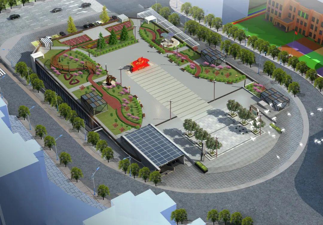 8402平方米白银城区再添一处休闲广场